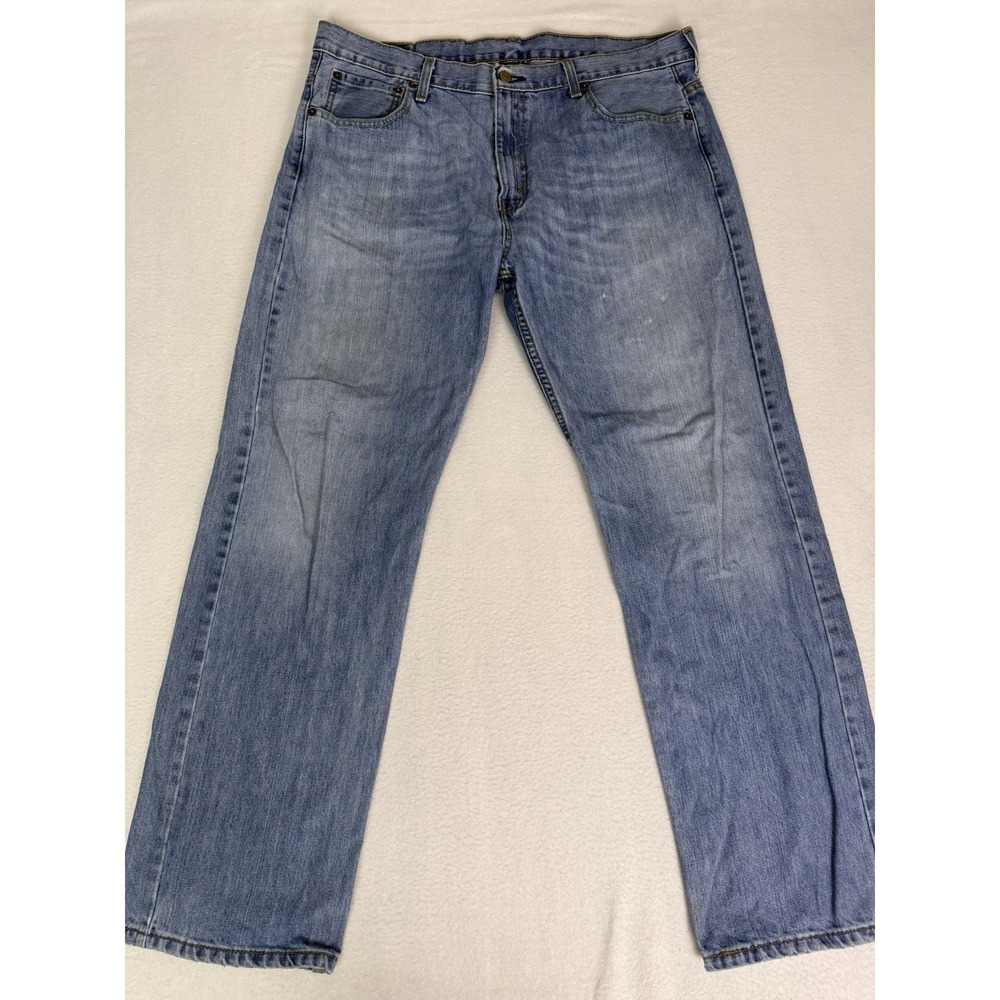 Levi's 569 Jeans Men's Size 38x32 Loose Fit Straight Leg Relaxed Blue Light Wash